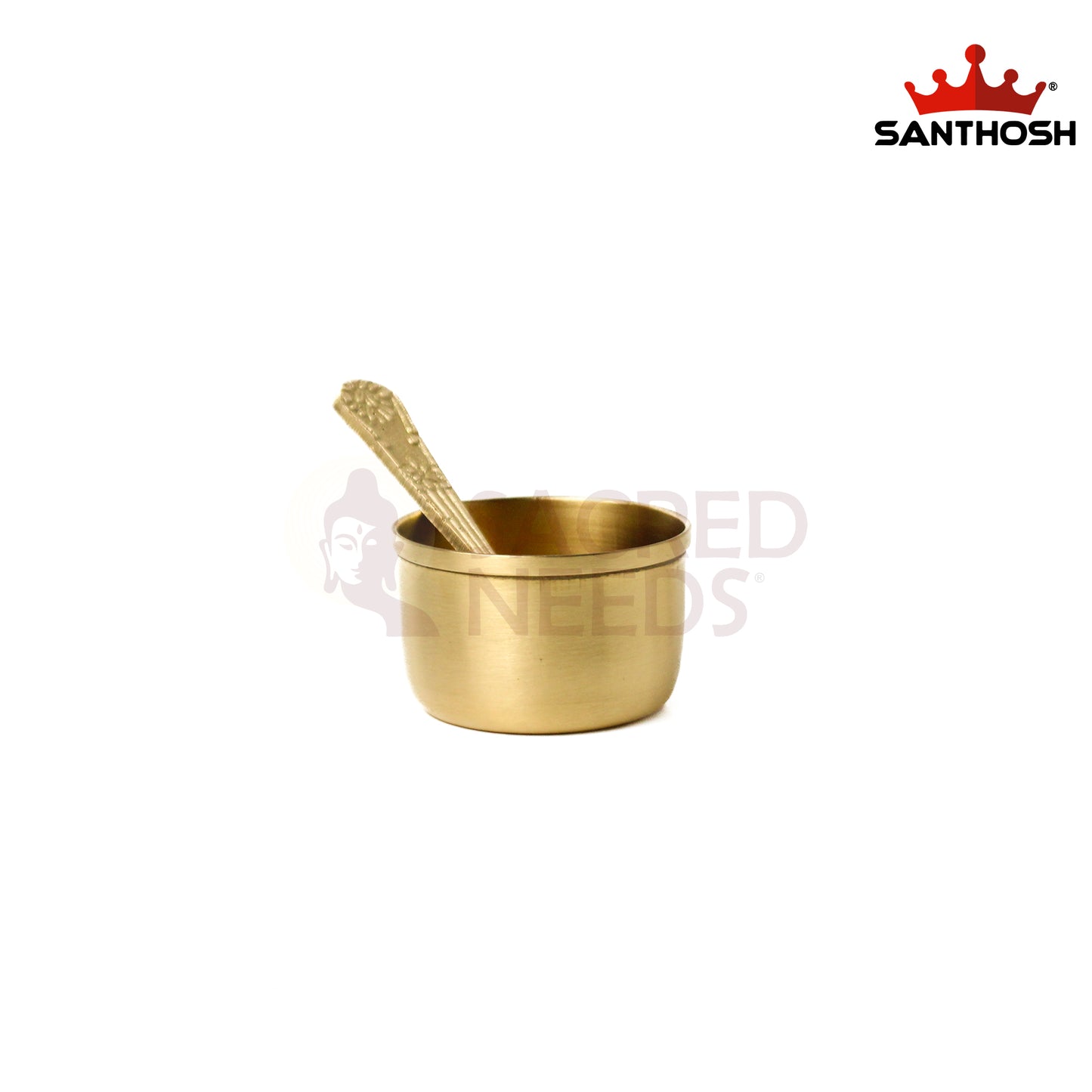 Brass Square Spice Box – 1.6 Inch Height | Vintage Brass Masala Dabba for Kitchen & Festive Use