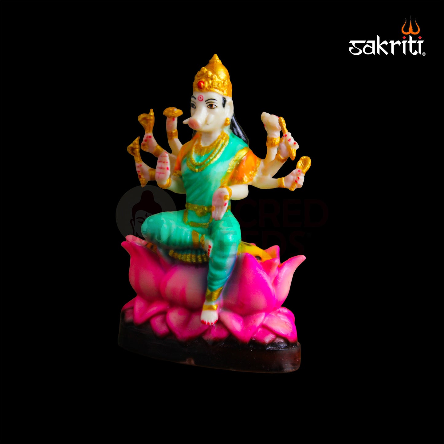 Marble Dust Varahi Amman Idol – 8 Inch Powerful Goddess Varahi Statue for Pooja & Home Decor