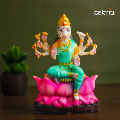 Marble Dust Varahi Amman Idol – 8 Inch Powerful Goddess Varahi Statue for Pooja & Home Decor