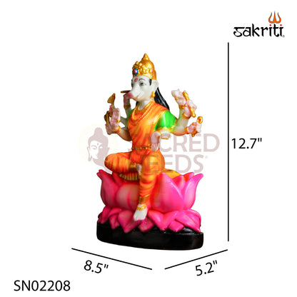 Marble Dust Varahi Amman – 12.7 Inch Majestic Goddess Varahi Statue for Temple & Home