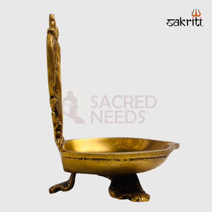 Brass Kili Vilakku – 5.7 Inch | Parrot Deepam for Pooja & Auspicious Decor