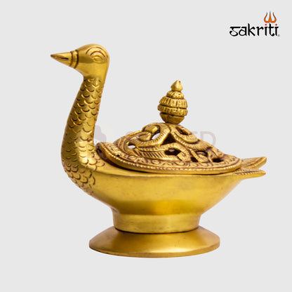 Brass Annam Dhoopkal – 4.7 Inch | Traditional Sambrani Holder for Temple Use