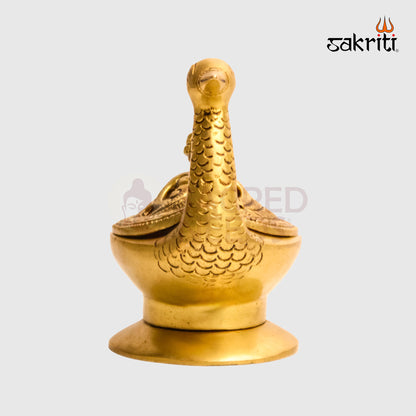 Brass Annam Dhoopkal – 4.7 Inch | Traditional Sambrani Holder for Temple Use