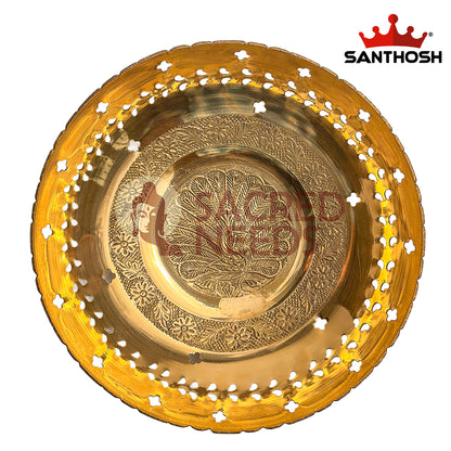 Brass Cut Bowl – 2.9 Inch | Premium Brass Serving & Decorative Bowl