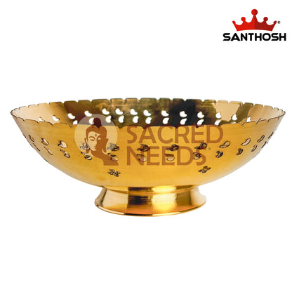 Brass Cut Bowl – 2.9 Inch | Premium Brass Serving & Decorative Bowl