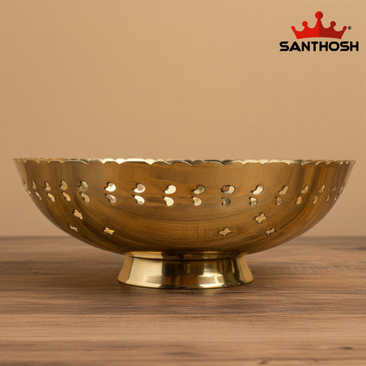 Brass Cut Bowl – 2.9 Inch | Premium Brass Serving & Decorative Bowl