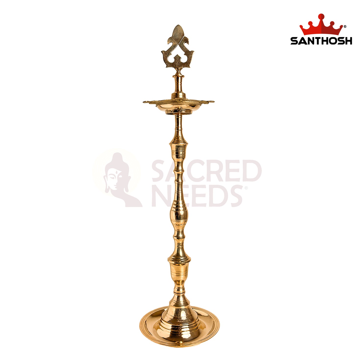 Brass Box Kuthu Vilakku – 21 Inch | Traditional Pooja Vilakku for Temple & Home Decor