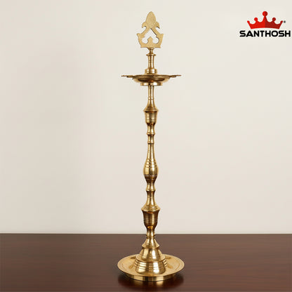 Brass Box Kuthu Vilakku – 23 Inch | Heavy Traditional Brass Deepam for Pooja Room