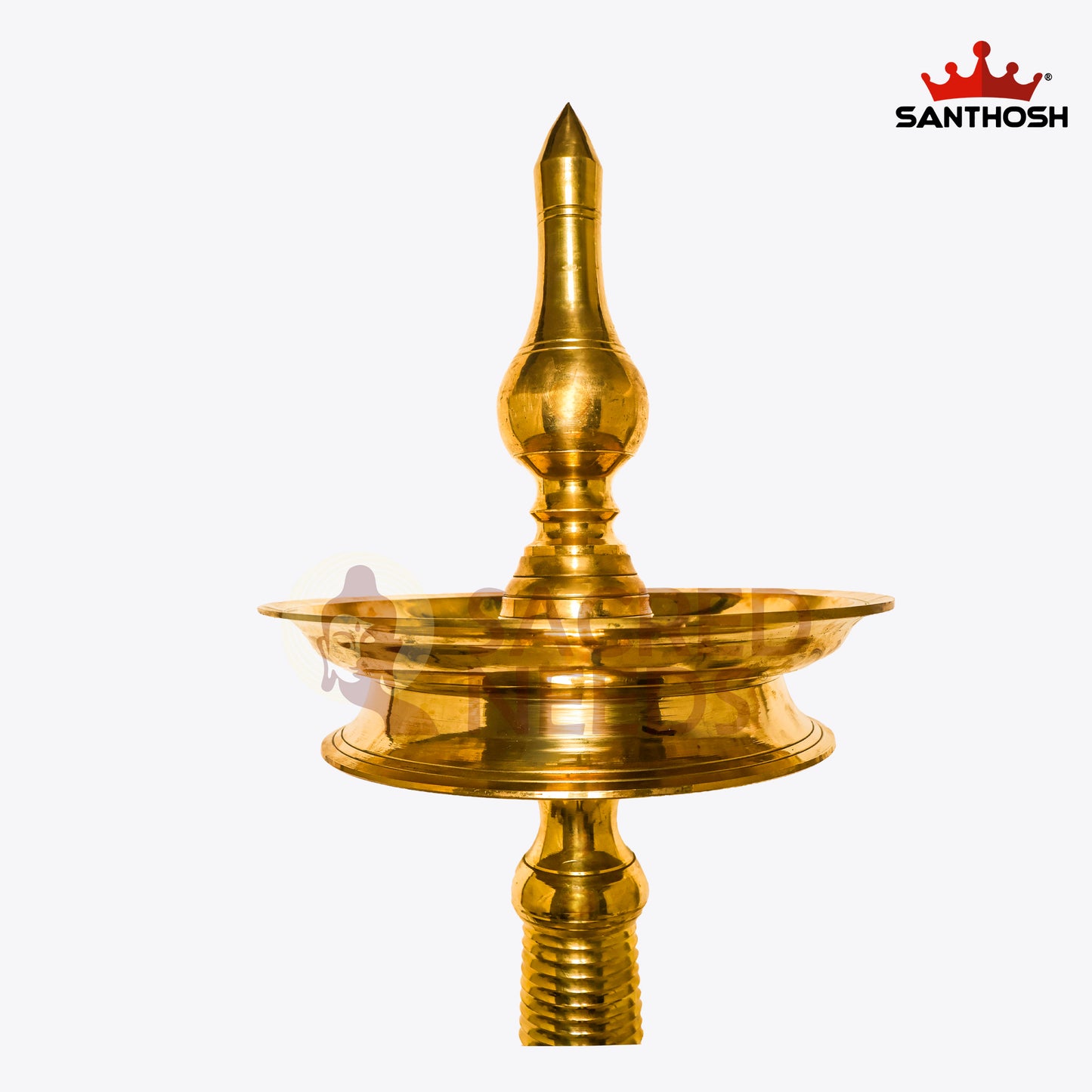 Sacred Needs AKP Brass Nandan Vilakku – 55.5 Inch (141 cm) Height | Traditional Tall Brass Lamp for Temple, Pooja & Festive Rituals