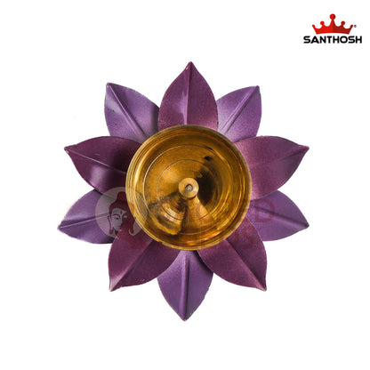 Sacred Needs Brass Lotus Pyali – 1.8 Inch (4.6 cm) Height | Decorative Brass Lotus Bowl for Pooja, Diya & Home Décor