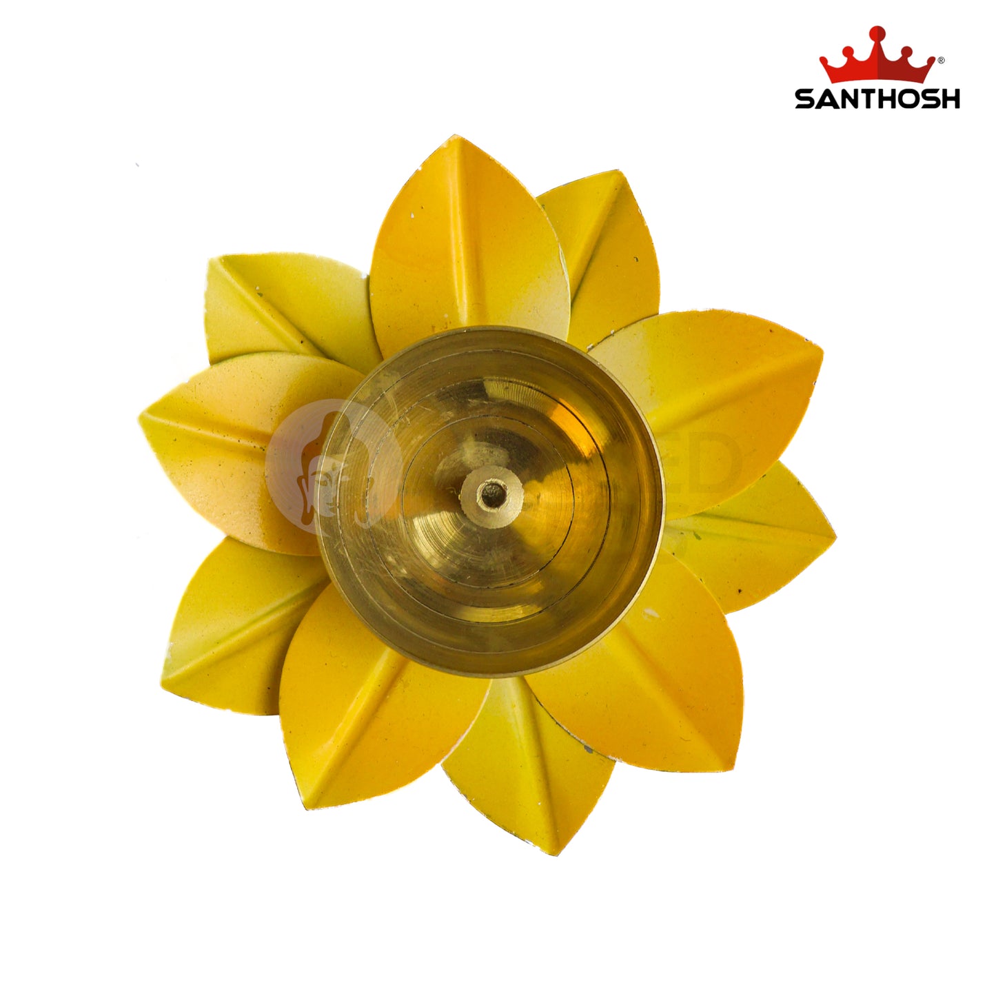 Sacred Needs Brass Lotus Pyali Diya – 1.3 Inch (3.3 cm) Height | Decorative Brass Lotus Oil Lamp for Pooja, Temple & Festive Décor