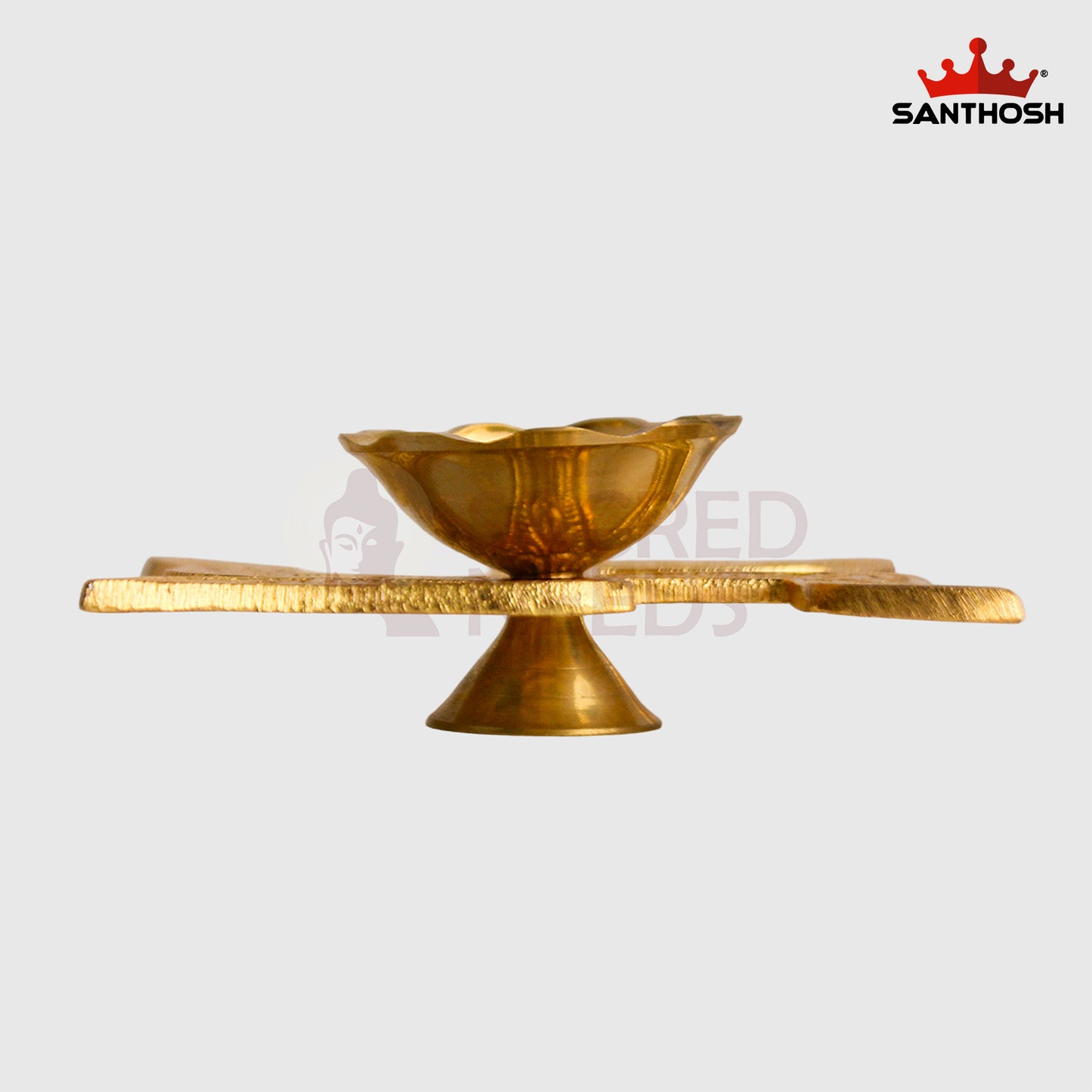 Brass Swastik Pyali Deepam – 1.4 Inch | Traditional Small Pooja Deepak for Ritual Use
