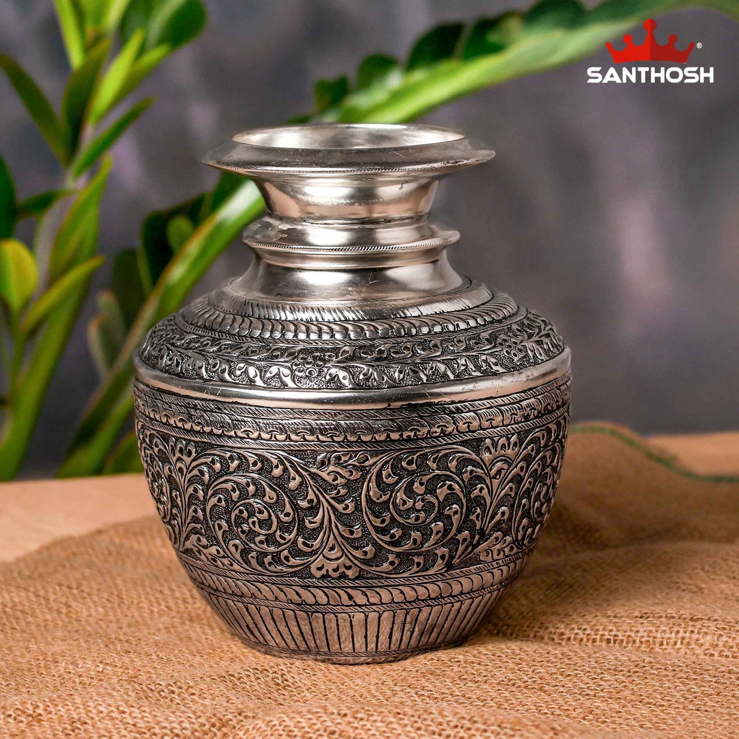 Sacred Needs Copper Fancy Kodam SP – 8.3 Inch (21.1 cm) Height | Traditional Copper Kodam Kalash Pot for Pooja, Temple Rituals & Home Decor