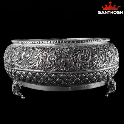 Sacred Needs Copper Elephant Urli – 4.9 Inch (12.4cm) Height | Decorative Urli Bowl with Elephant Design for Home & Festive Décor