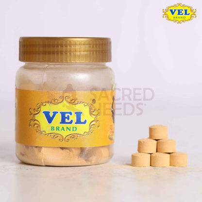 Vel’s Chandan Tablet 100g for Pooja | Pure Sandalwood Tablet for Tilak, Rituals & Spiritual Use