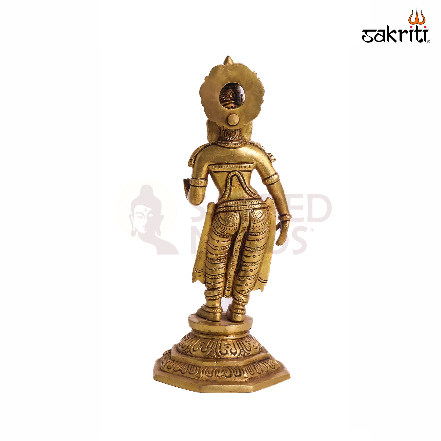 Sacred Needs Brass Goddess Parvathy Idol – 10 Inch (25.4 cm) Height | Divine Parvati Statue for Pooja Room, Temple & Spiritual Home Décor