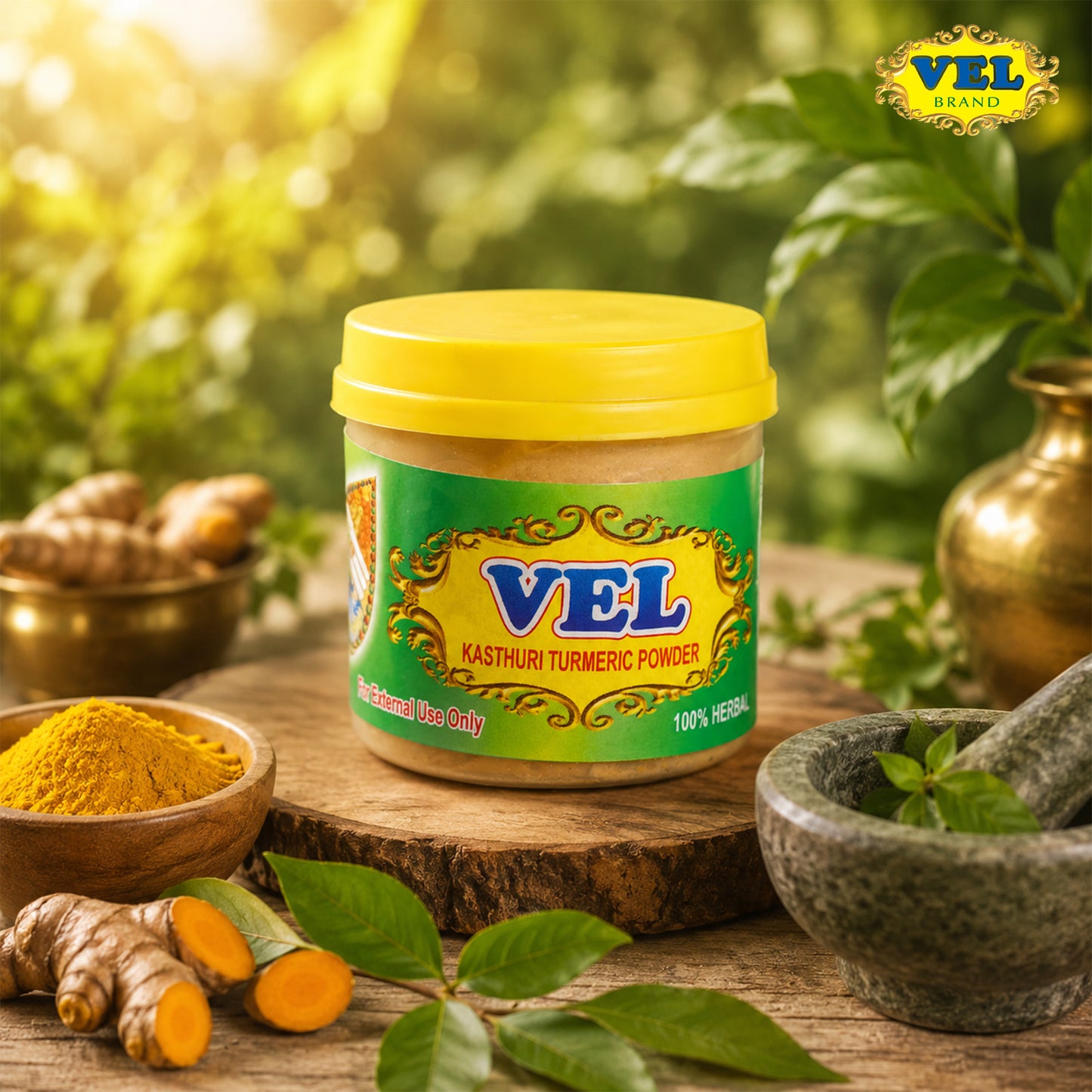 Vel’s Kastoori Turmeric Powder | Natural Wild Turmeric for Face Pack, Skin Care, Glow & Traditional Beauty Care