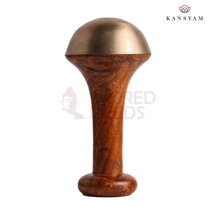 Sacred Needs Bronze Long Massager – 5.8 Inch (14.7 cm) Height | Traditional Bronze Handheld Acupressure Massage Tool for Relaxation, Wellness & Daily Self-Care