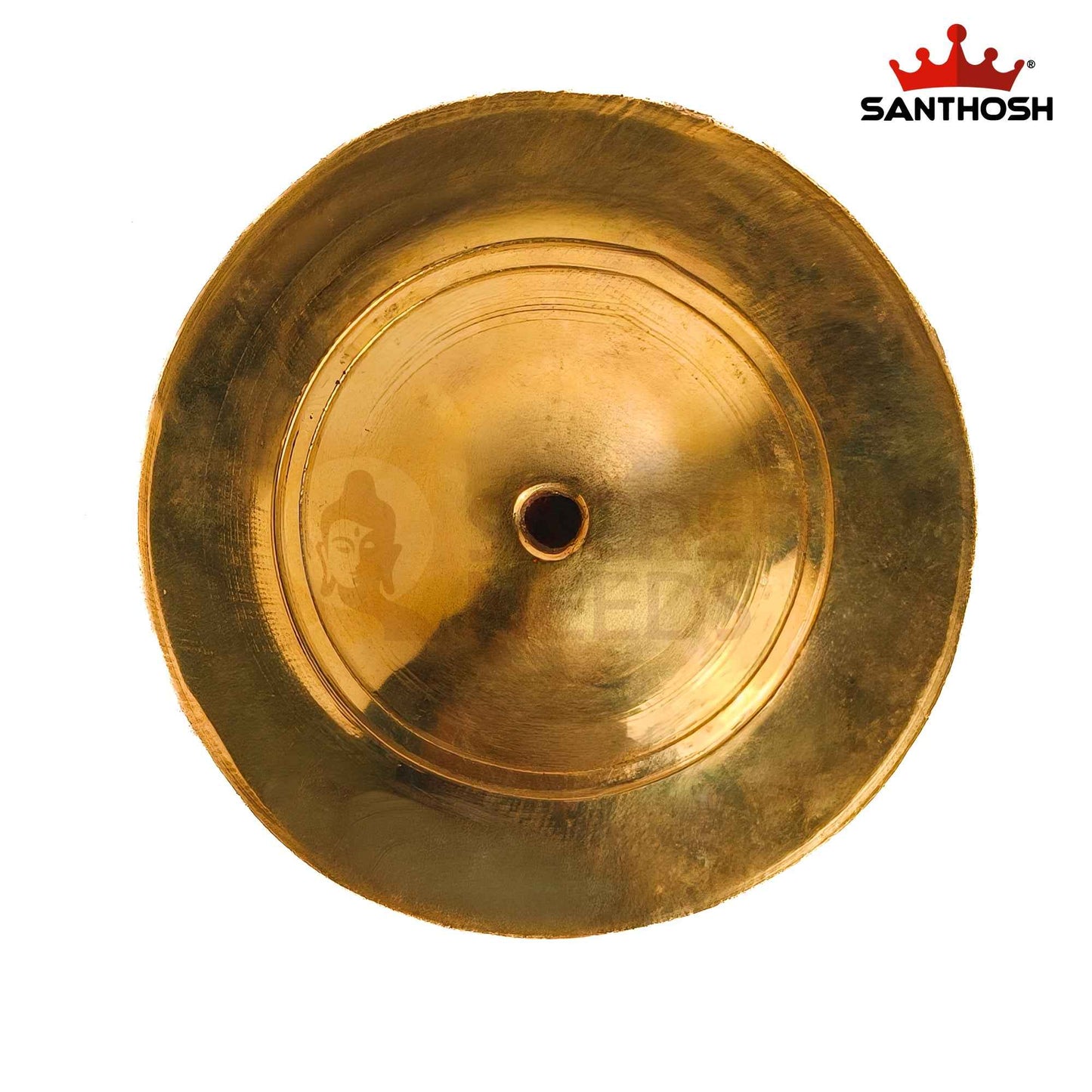 Sacred Needs Brass Talam Manjira – 0.4 Inch (1 cm) Height | Traditional Brass Hand Cymbals for Bhajans, Kirtans, Temple Worship & Spiritual Music