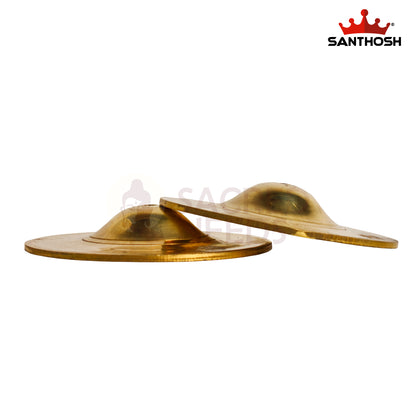 Sacred Needs Brass Talam Manjira – 3.1 Inch (7.9 cm) Diameter | Traditional Brass Hand Cymbals for Bhajans, Kirtans, Pooja & Devotional Music