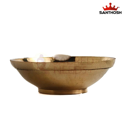 Sacred Needs Brass Agal Deepam – 0.7 Inch (1.8 cm) Height | Traditional Brass Oil Lamp Diya for Pooja, Temple, Festivals & Home Décor