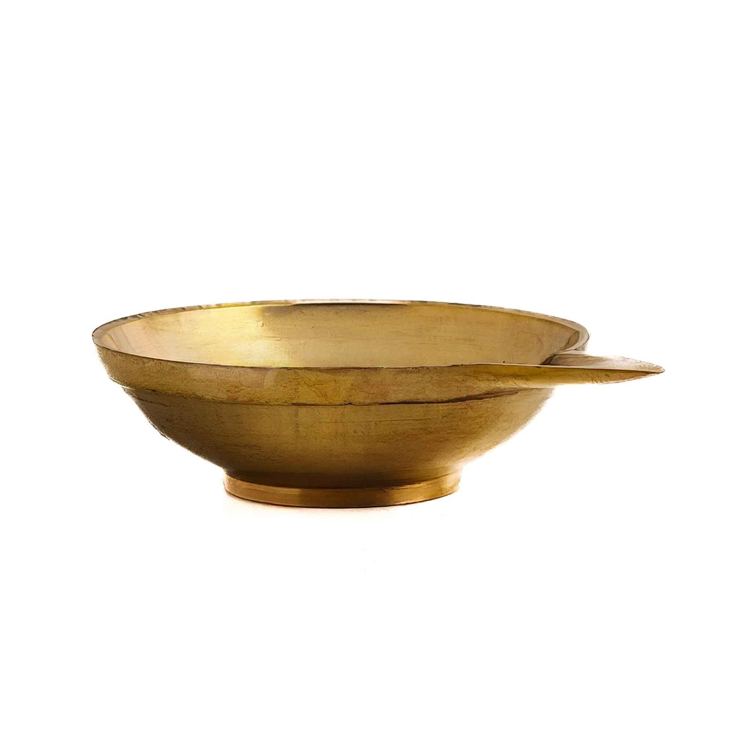 Sacred Needs Brass Agal Deepam – 0.7 Inch (1.8 cm) Height | Traditional Brass Oil Lamp Diya for Pooja, Temple, Festivals & Home Décor