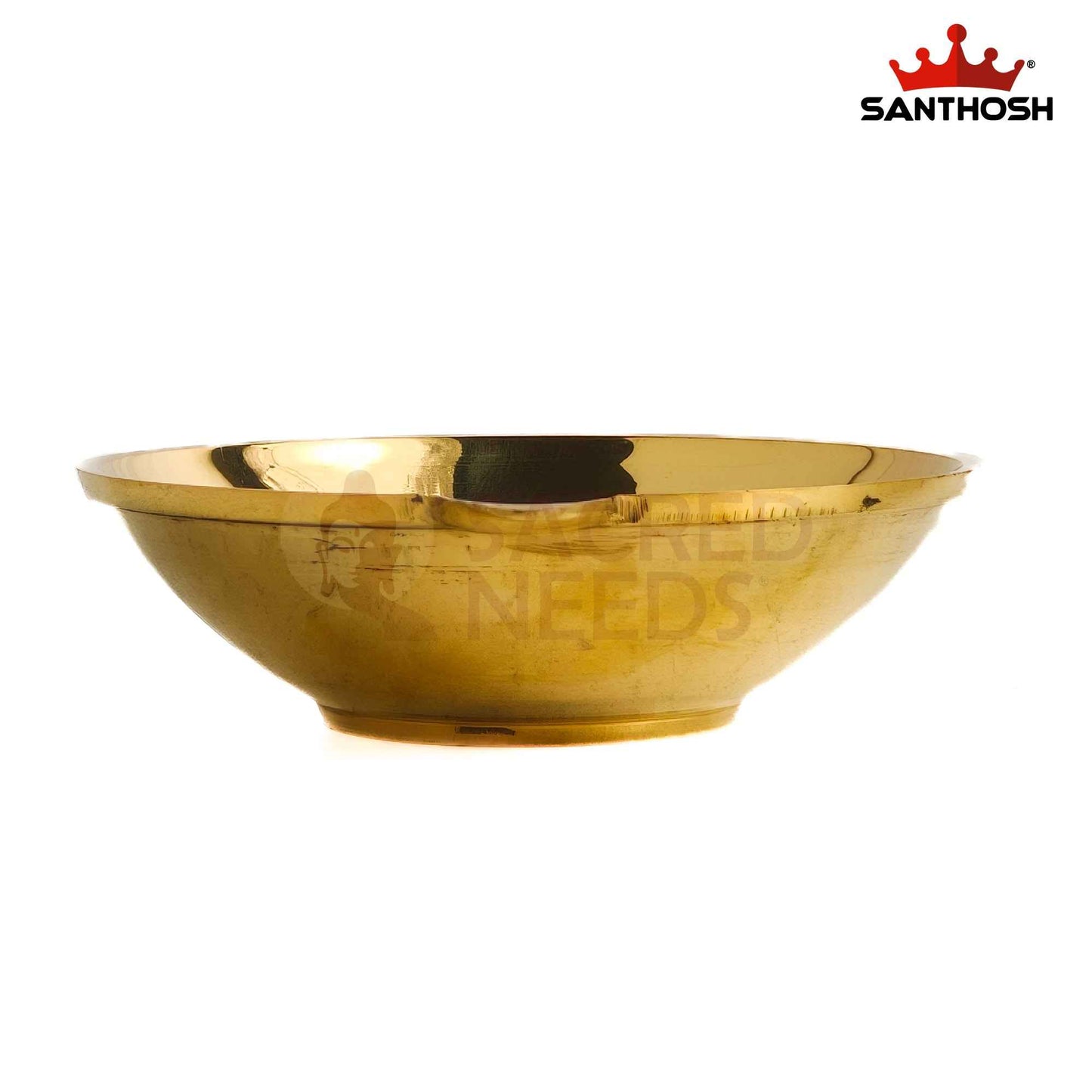 Sacred Needs Brass Agal Deepam – 1.5 Inch (3.8 cm) Height | Traditional Brass Oil Lamp for Pooja, Temple, Diwali & Karthigai Deepam Decor