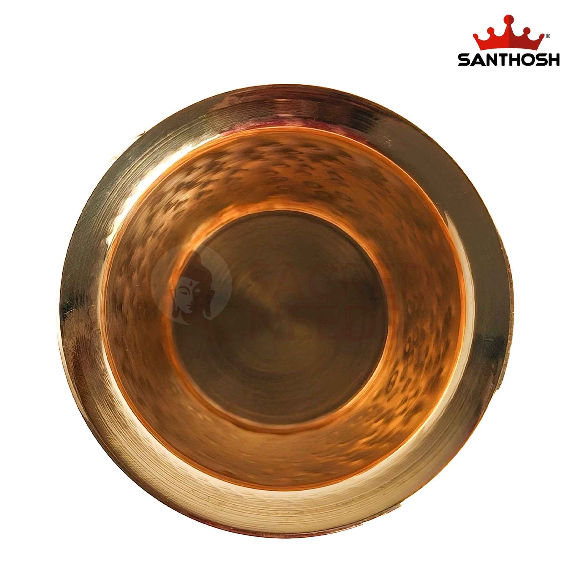Sacred Needs Brass Dabara & Tumbler Set – 2.3 Inch (5.8 cm) Height | Traditional South Indian Brass Coffee Cup & Davara Set for Serving Coffee, Tea & Home Use