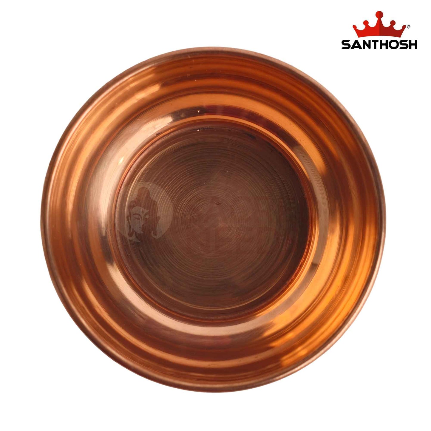 Sacred Needs Pure Copper Katori Bowl – 1.5 Inch (3.8 cm) Height | Traditional Copper Bowl for Serving, Pooja, Prasadam & Ayurvedic Dining