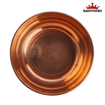 Sacred Needs Pure Copper Katori Bowl – 1.5 Inch (3.8 cm) Height | Traditional Copper Bowl for Serving, Pooja, Prasadam & Ayurvedic Dining