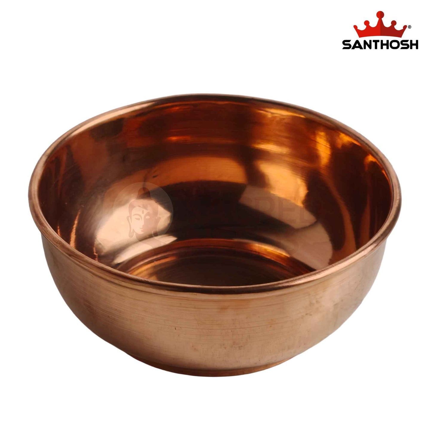 Sacred Needs Pure Copper Katori Bowl – 1.5 Inch (3.8 cm) Height | Traditional Copper Bowl for Serving, Pooja, Prasadam & Ayurvedic Dining