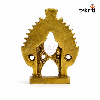 Brass Vitthal Rukmini Idol Set – 2.8 Inch (7.1 cm) Height | Lord Vitthal and Rukmini Statue for Pooja Room & Home Temple