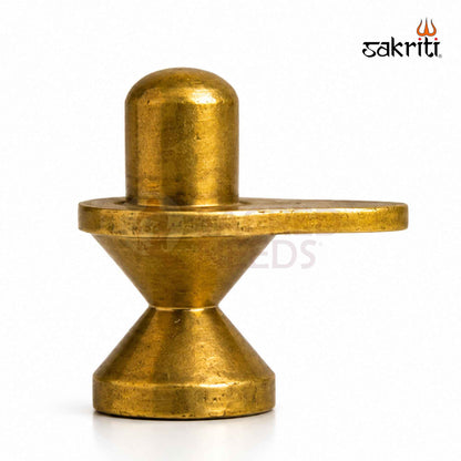 Brass Shiva Lingam – 2.2 Inch (5.6 cm) Height | Lord Shiva Lingam Idol for Pooja Room, Home Temple & Abhishekam