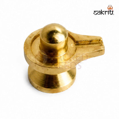 Brass Baby Shiva Lingam – 1 Inch (2.5 cm) Height | Small Brass Shivling for Pooja Room, Home Temple & Daily Worship
