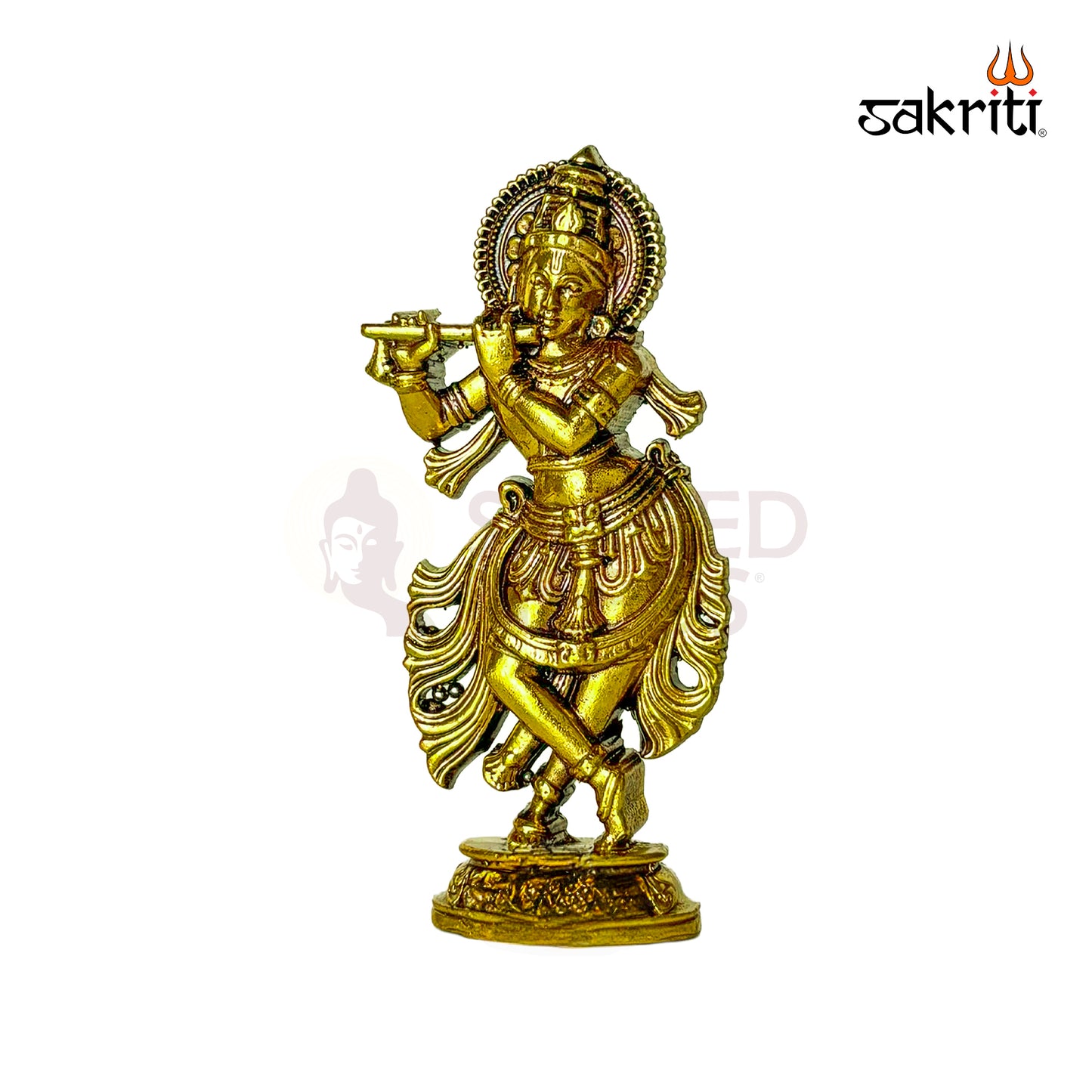 Sacred Needs Brass Dasavatara Set – 4.4 Inch Height | 10 Mini Idols of Vishnu’s Dashavatar for Pooja, Gifting & Collectibles