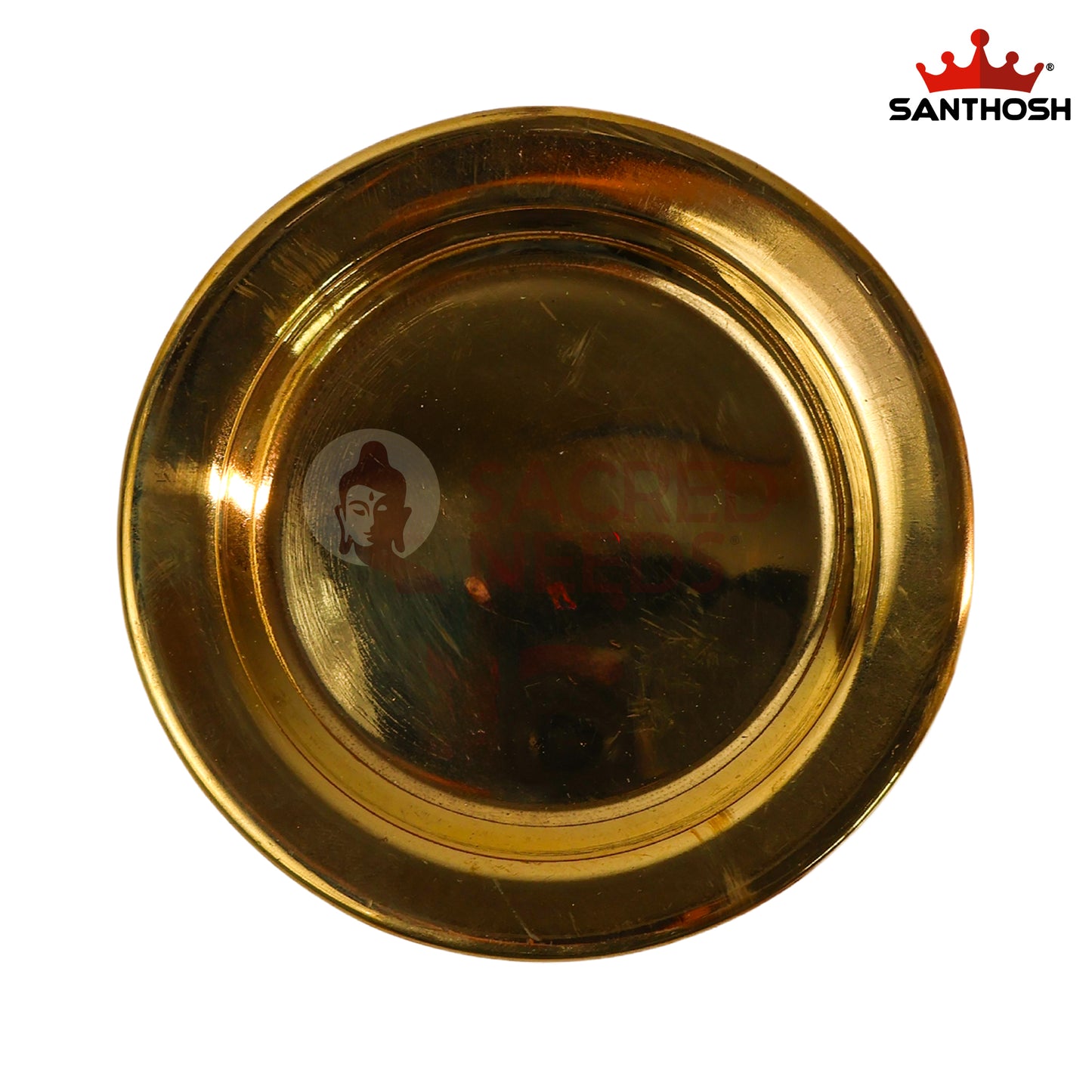 Brass Tope Cover / Lid – 4.5 Inch Length | Traditional Brass Vessel Lid for Pooja, Kitchen & Storage Use