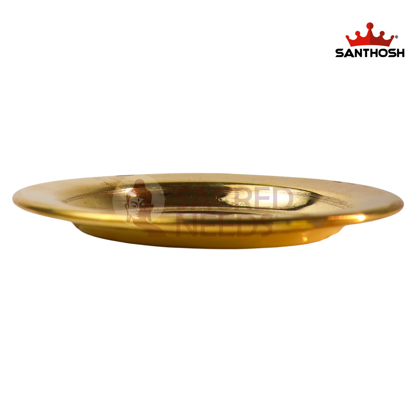 Brass Tope Cover / Lid – 4.5 Inch Length | Traditional Brass Vessel Lid for Pooja, Kitchen & Storage Use