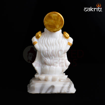 Sacred Needs Marble Dust Lakshmi Idol – 3.6 Inch (9.1 cm) Height | Goddess Lakshmi Statue for Pooja Room, Temple & Home Décor