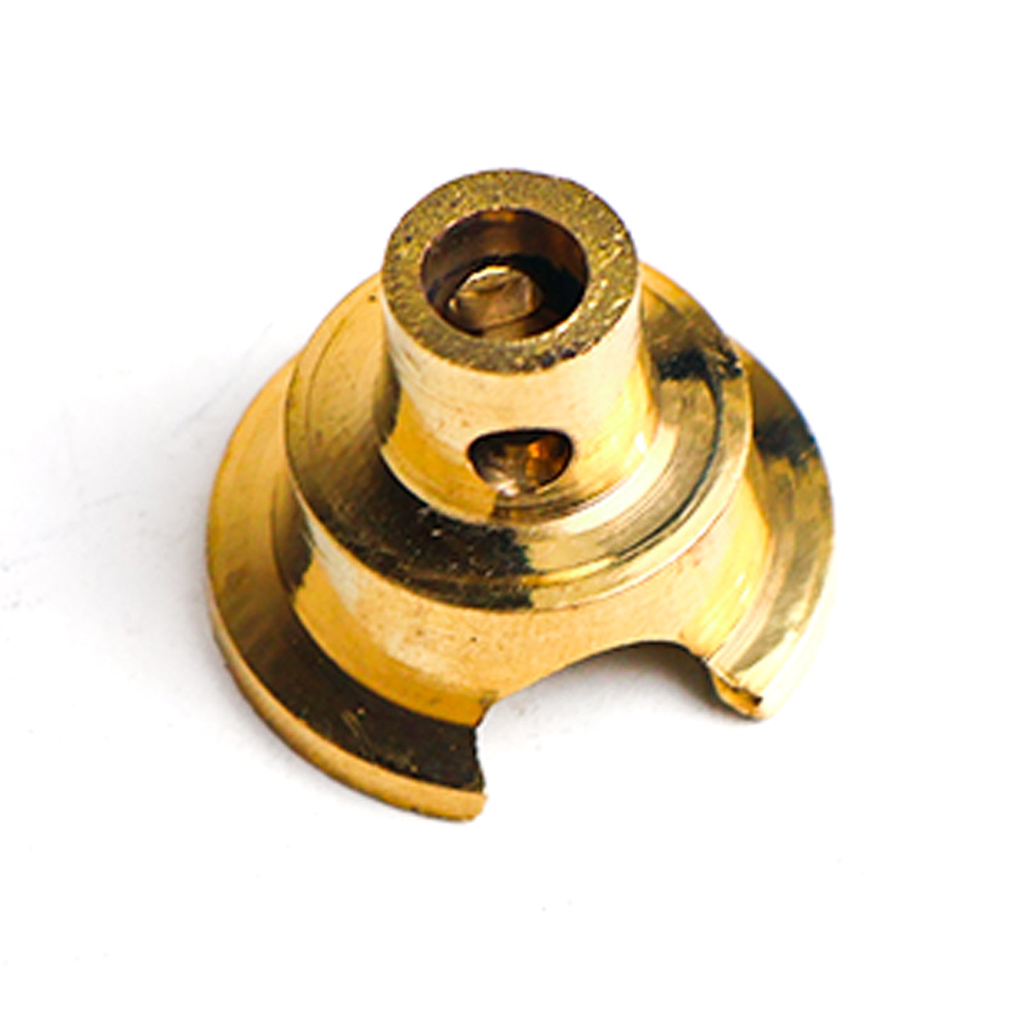 Sacred Needs Brass Thiri Stand / Wick Holder – 0.8 Inch (2 cm) Height | Traditional Brass Wick Holder for Oil Lamps, Diya & Pooja Rituals