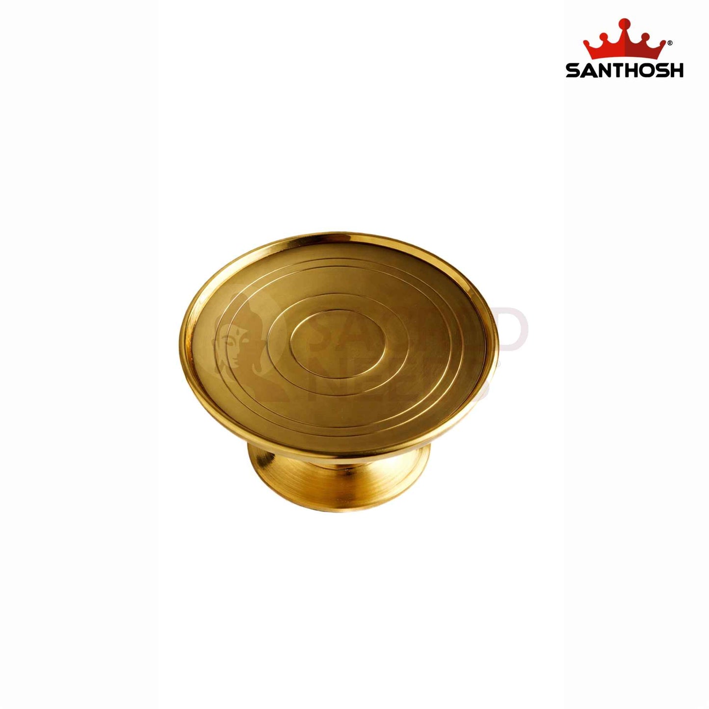 Sacred Needs Brass Mukkali with Base – 2 Inch (5.1 cm) Height | Traditional Brass Pooja Stand for Temple & Ritual Use