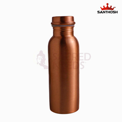 Sacred Needs Pure Copper Water Bottle – 9 Inch (22.9 cm) Height | Ayurvedic Copper Drinking Bottle for Healthy Water Storage & Daily Use