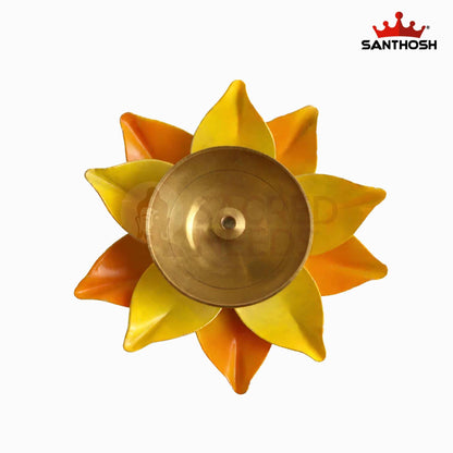 Sacred Needs Brass Lotus Pyali – 1.06 Inch (2.7 cm) Height | Traditional Lotus Design Brass Pyali Bowl for Pooja, Kumkum & Temple Rituals