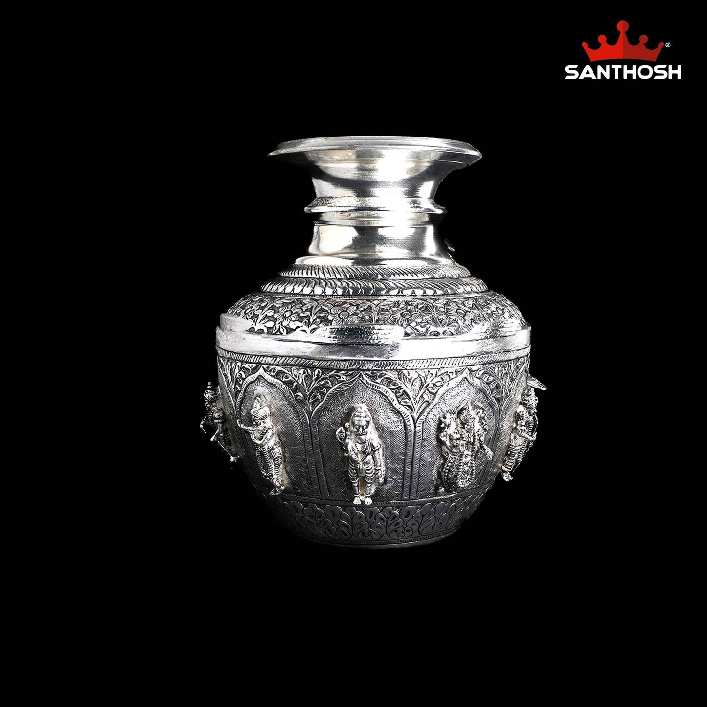 Sacred Needs Copper Dasavatharam Kodam – 8.5 Inch (21.6 cm) Height | Traditional Copper Dasavatharam Pot for Temple Rituals, Abhishekam & Pooja