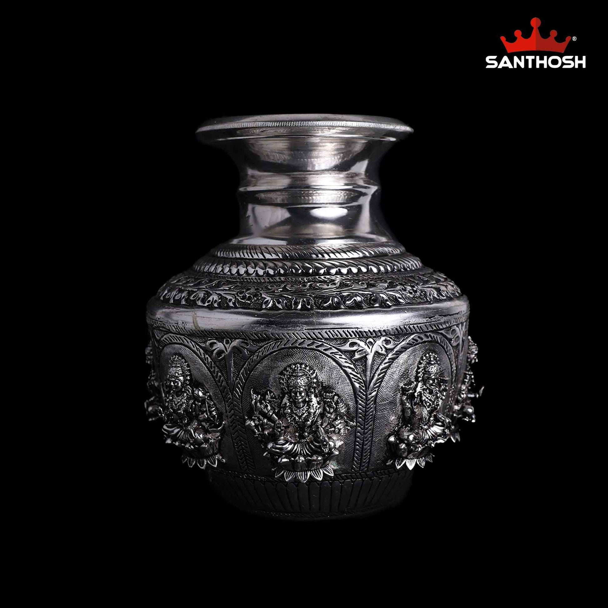 Sacred Needs Copper Ashtalakshmi Kodam SP – 8.5 Inch (21.6 cm) Height | Traditional Copper Kalash Kodam for Pooja, Temple Rituals & Spiritual Decor