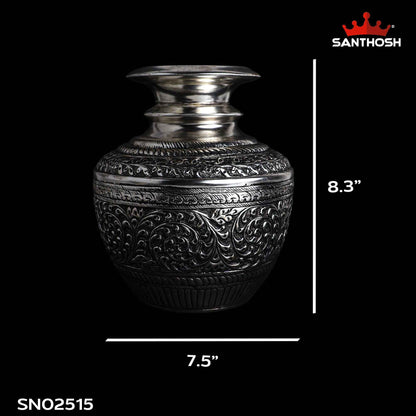Sacred Needs Copper Fancy Kodam SP – 8.3 Inch (21.1 cm) Height | Traditional Copper Kodam Kalash Pot for Pooja, Temple Rituals & Home Decor