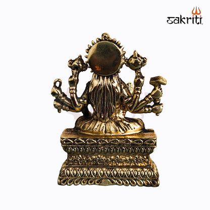 Sacred Needs Brass Varahi Amman Idol – 2.7 Inch (6.9 cm) Height | Goddess Varahi Statue for Protection & Shakti Worship