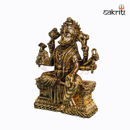 Sacred Needs Brass Varahi Amman Idol – 2.7 Inch (6.9 cm) Height | Goddess Varahi Statue for Protection & Shakti Worship
