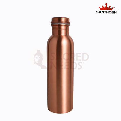 Sacred Needs Pure Copper Water Bottle – 10.5 Inch (26.7 cm) Height | Ayurvedic Copper Drinking Bottle for Healthy Water Storage & Daily Use