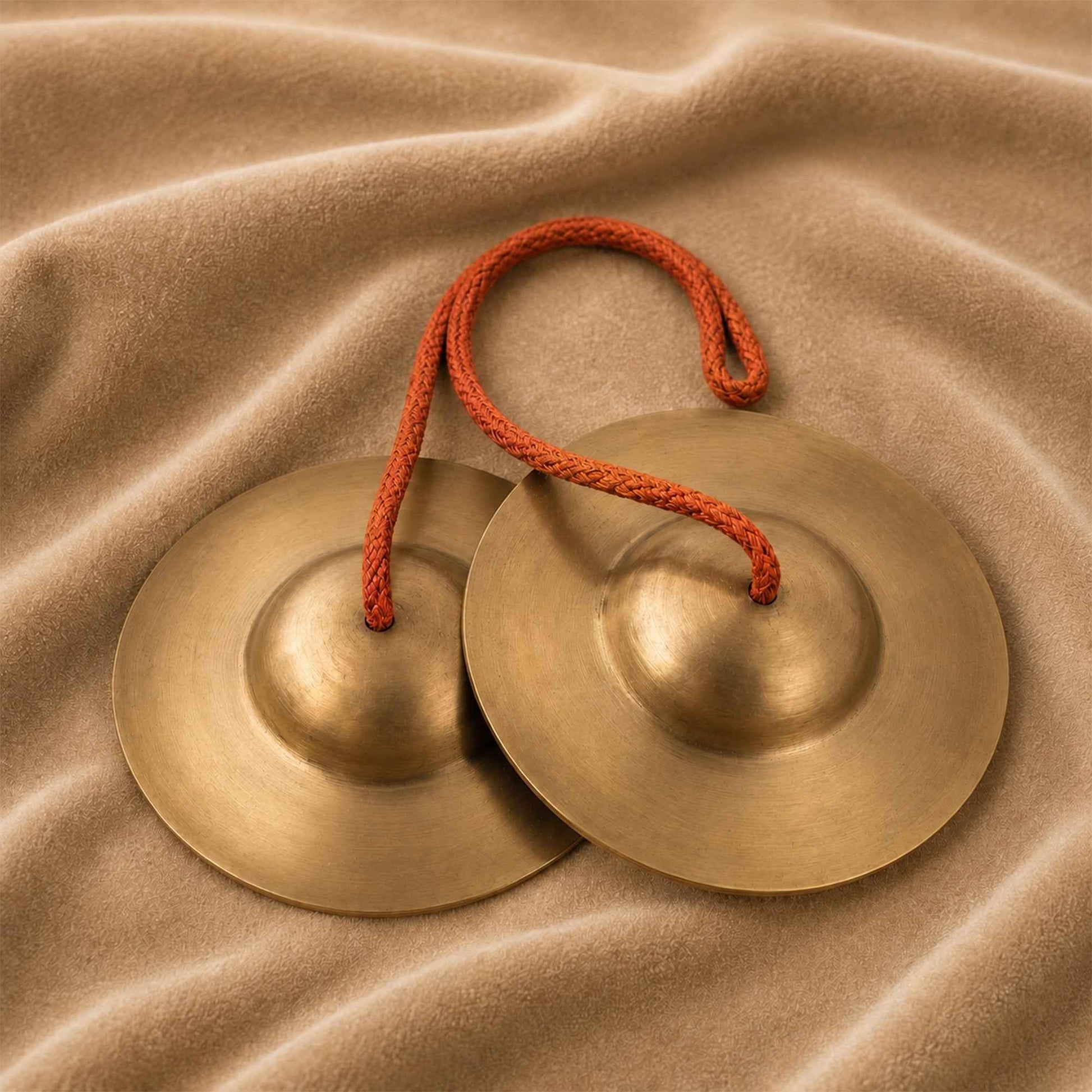 Sacred Needs Bronze Talam Manjira – 1.4 Inch (3.6 cm) Height | Traditional Bronze Hand Cymbals for Bhajans, Kirtans, Pooja & Temple Worship