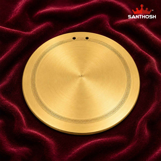 Sacred Needs Brass Segandi (Danka) – 11.7 Inch (29.7 cm) Length | Traditional Brass Temple Gong Instrument for Pooja, Rituals & Spiritual Ceremonies
